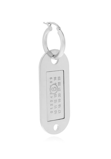 tag and key earrings unisex silver colored MM6 MAISON MARGIELA | SM6VG0090 P7210952